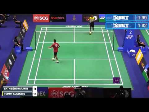 Thailand Masters 2017 R1   Tommy Sugiarto vs Satheishtharan R  0