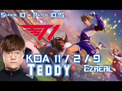 T1 Teddy EZREAL vs LUCIAN ADC - Patch 10.15 KR Ranked