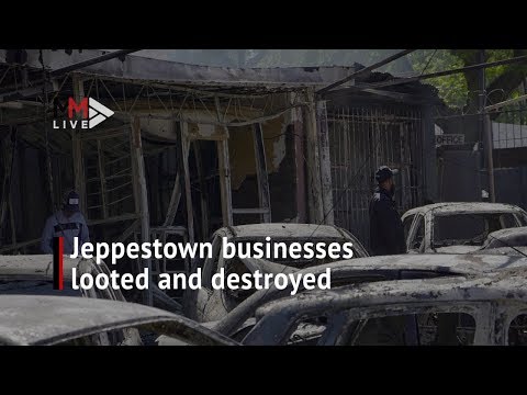 Inner city war zone Protesters loot and destroy Jeppestown