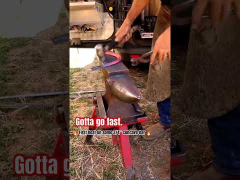 Custom Horseshoe Forging from Bar Stock