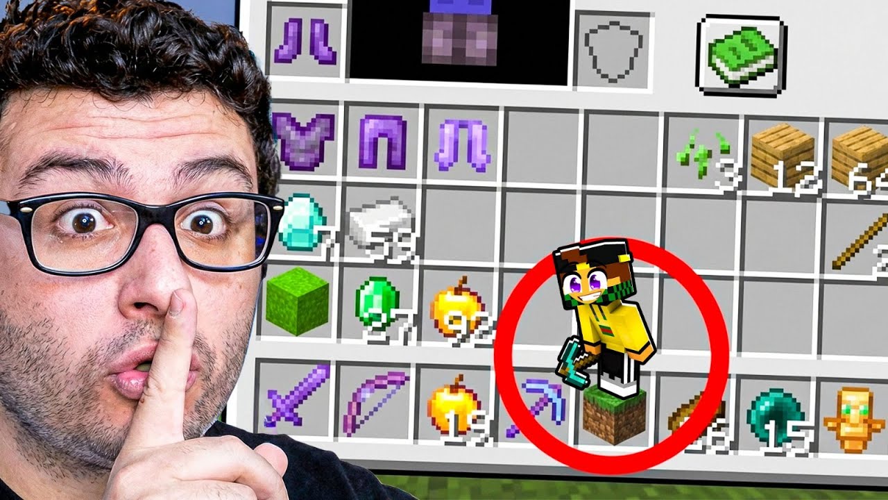NASCONDINO MA MI NASCONDO nell' INVENTARIO DEI MIEI AMICI SU MINECRAFT