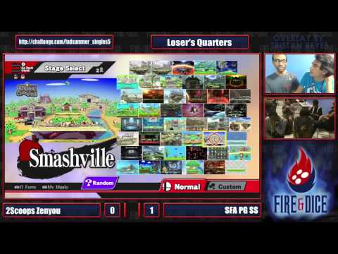 Summer of Smash #5 - 2Scoops Zenyou (Mario) vs PG SFA SS (Ness) - Smash Wii U LQF