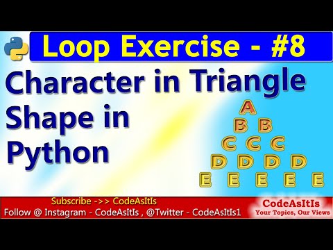 Alphabet Pattern Printing Alphabet In Pyramid Shape Learn Python Programming Python Programs