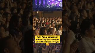 Download lagu Putri Ariani gemparkan warga Singapura dengan lagu i Will always love you 🥰 #putriariani #part2 mp3
