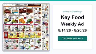 Key Food Weekly Ad (8/14/26 - 8/20/26) Top Deals