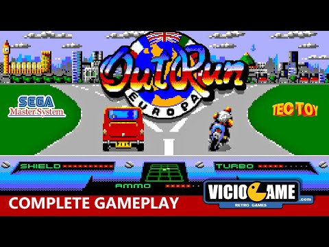 🎮 OutRun Europa (Master System) Complete Gameplay