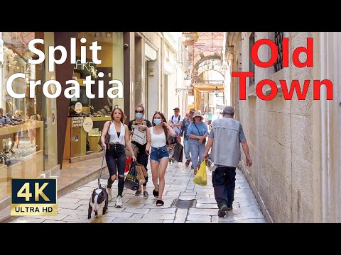 Split Dalmatia Croatia 🇭🇷 4K Old Town Walking Tour