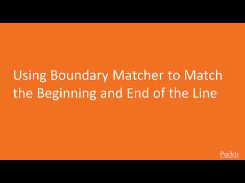 Hands On Java Regular Expressions Use Boundary Matcher for Beginning End of Line|packtpub com