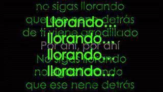 Karaoke Llorando Elvis Crespo (pista original)