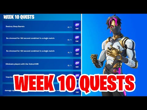 Week 10 Quests Fortnite Guide - How To Complete All Week 10 weekly Challenges Chapter 3 Season 4