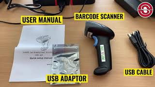 BARCODE SCANNER  Unboxing And Review Wireless Blue