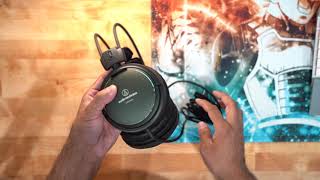 Video thumbnail for Audio Technica ART A990Z wired headphones with High Res audio by JG Photography Studios