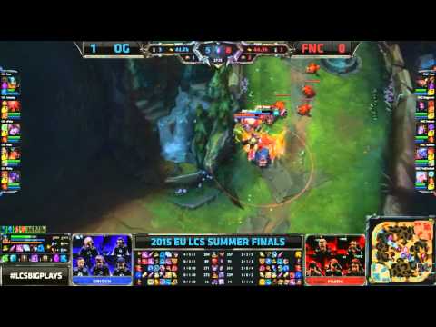 Fnatic Huni (GankPlank) vs Origen Soaz (Olaf) : EUW LCS Finals 'FNC vs OG'