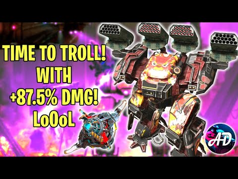 BEHEMOTH ZENIT 3X OVERDRIVE Unit +87.5% DMG Time To Troll 😆 - War Robots MK2 WR Gameplay
