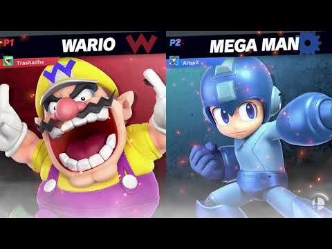 SSBU Freeplay Trashadhe (Wario) Vs MCorp | Altrex (Megaman)