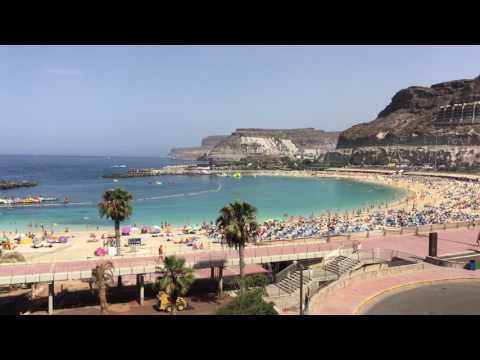 AMADORES BEACH IN AUGUST PUERTO RICO GRAN CANARIA
