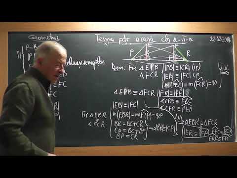 2/2 1689 Clasa 6 Congruenta triunghiurilor Linii importante in triunghi Perpendiculara intr-un punct