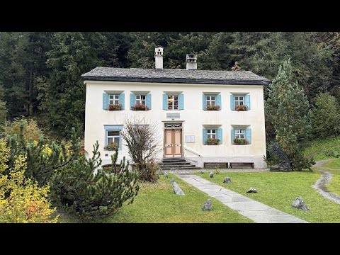 ASMR Walking Tour of Nietzsche-Haus, Sils Maria (Nietzsche's Room and Study/Thus Spoke Zarathustra)