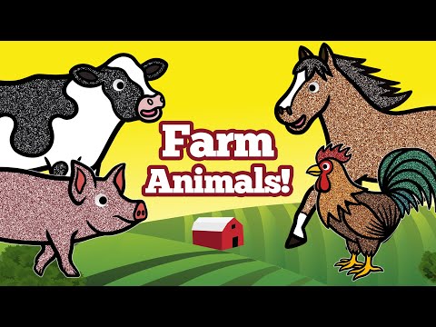 , title : 'Let's Draw Farm Animals Together! | Drawing and Coloring with Glitter & Googly Eyes'