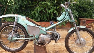 Building Honda Cub Off Road Bike Up to 100CC | Restoration Old Rusty Abandoned Motorcycle