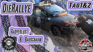 Pothole Rodeo Revolution Die Rallye -  Radverlust & Bauschaum - Tag 1&2