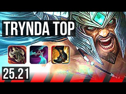 TRYNDAMERE vs FIORA (TOP) | 10/1/9, Quadra, Rank 8 Trynda, Dominating | NA Grandmaster | 25.21