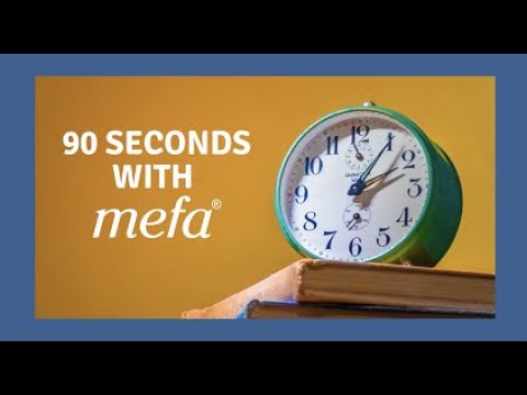 90 Seconds with MEFA: After the College Acceptance