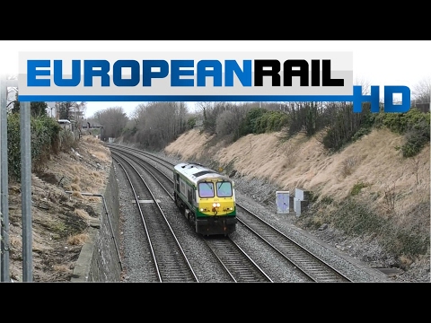 Iarnród Éireann Irish Rail 201 loco 221 passes The Gullet Memorial Road Bridge