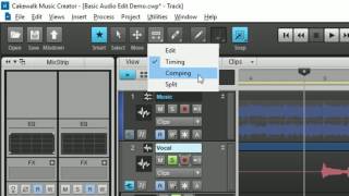 Video thumbnail for Cakewalk Music Creator 7 Basic Audio Recording and Editing by RecordingStudio9.com