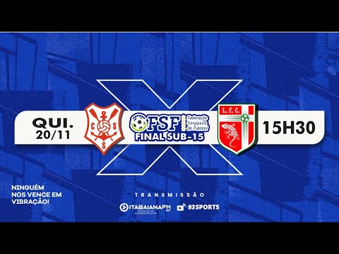 SERGIPE x LAGARTO - FINAL DO SERGIPANO SUB-15