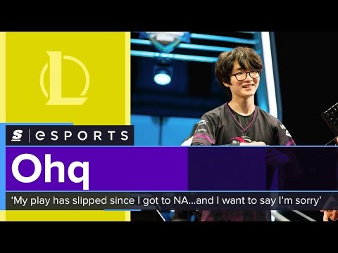 NRG’s Ohq: ‘My play has slipped since I got to NA...and I want to say I’m sorry’