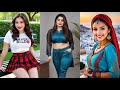 4K AI ART Indian Fashion Showcase Emma025 Pixcelvibe Lookbook Model Fashion Aiart Vertical