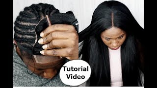 Tips and Tricks- WATCH ME DO SEW- IN WEAVE ON MY HEAD & Leave-Out ft sugar hair
