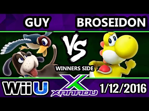 S@X 132 - Guy (Duck Hunt) Vs. Broseidon (Yoshi) SSB4 Tournament - Smash Wii U - Smash 4