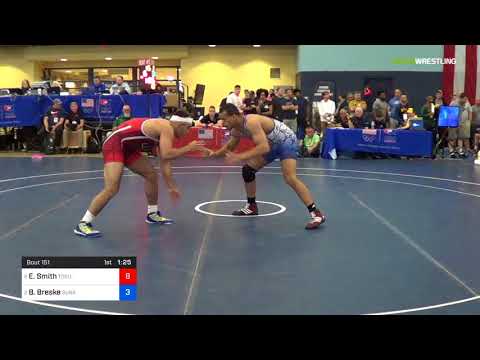 2018 FS WTT Challenge/UWW Juniors 79 Semi-Finals - Ethan Smith (tOSU-Unattached) Vs. Beau Breske (