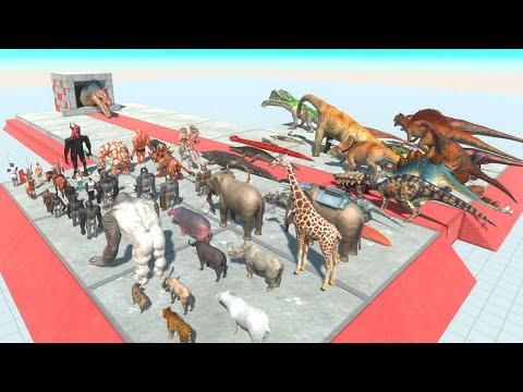 Dinosaur Head Vs All Units ► Animal Revolt Battle Simulator