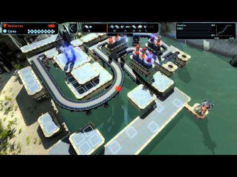 Defense Grid 2 Gold Medal Walkthrough [Hard] Mission 6 Rapid Collapse - No Tower Items