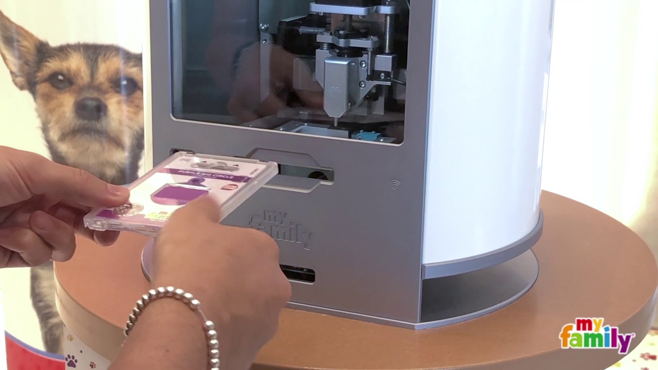 PLACA MASCOTA MY FAMILY BASIC ALUMINIUM BLUE ROUND ValdiPets