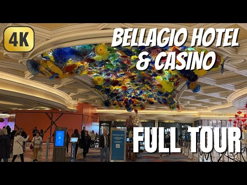 4K Bellagio Hotel & Casino Full Tour | Walking Las Vegas Hotels | Bellagio Hotel Walk-Through