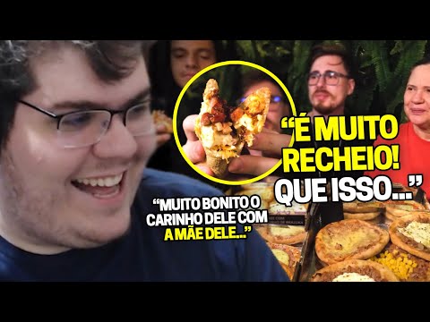 CASIMIRO REAGE: GABA SE ACABA DE COMER ESFIHA NO MAIOR VENDEDOR DO IFOOD | Cortes do Casimito