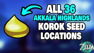 ALL 36 Akkala Highlands Korok Seed Locations in Zelda Tears of the Kingdom (STEP-BY-STEP)