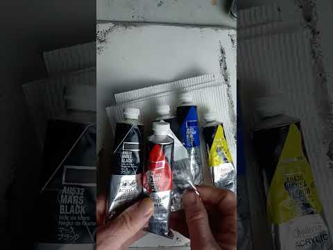 Let's do this! #shorts using Holbein Acrylic Paints.