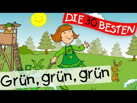🏞️ Grün grün grün sind alle meine Kleider - Kinderlieder Klassiker zum Mitsingen || Kinderlieder