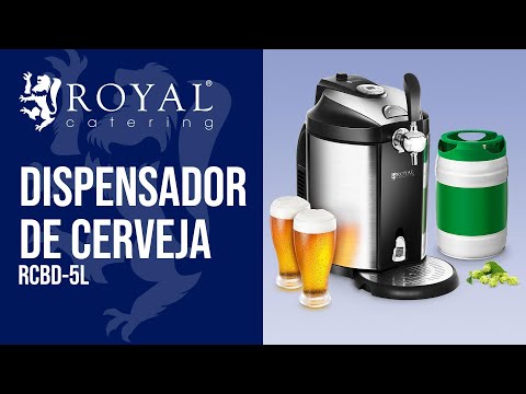 vídeo - Dispensador de cerveja- 5l - regulagem 2-12°C