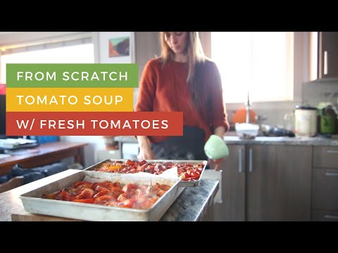 Tomato Soup from Scratch with a Homemade Tomato Soup Recipe | Tomato Soup Recipe with Fresh Tomatoes