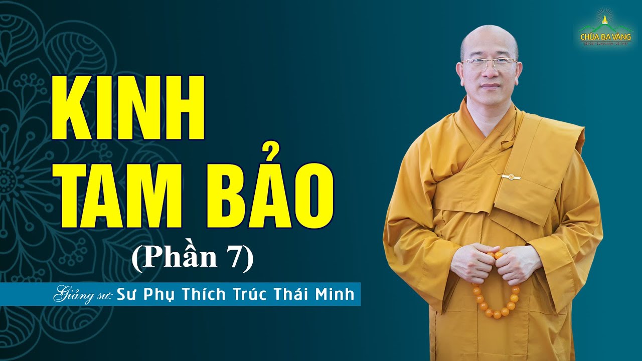 [Video] Kinh Tam Bảo (Phần 7) - Tăng Bảo  - Các Ngài tâm kiên cố, ly dục sống Thánh Đạo