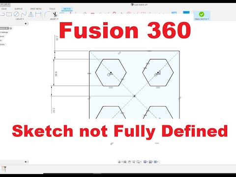 Fusion 360 - Sketch problem, Fully Constrained but not Fully  defined (No Lock on Sketch)