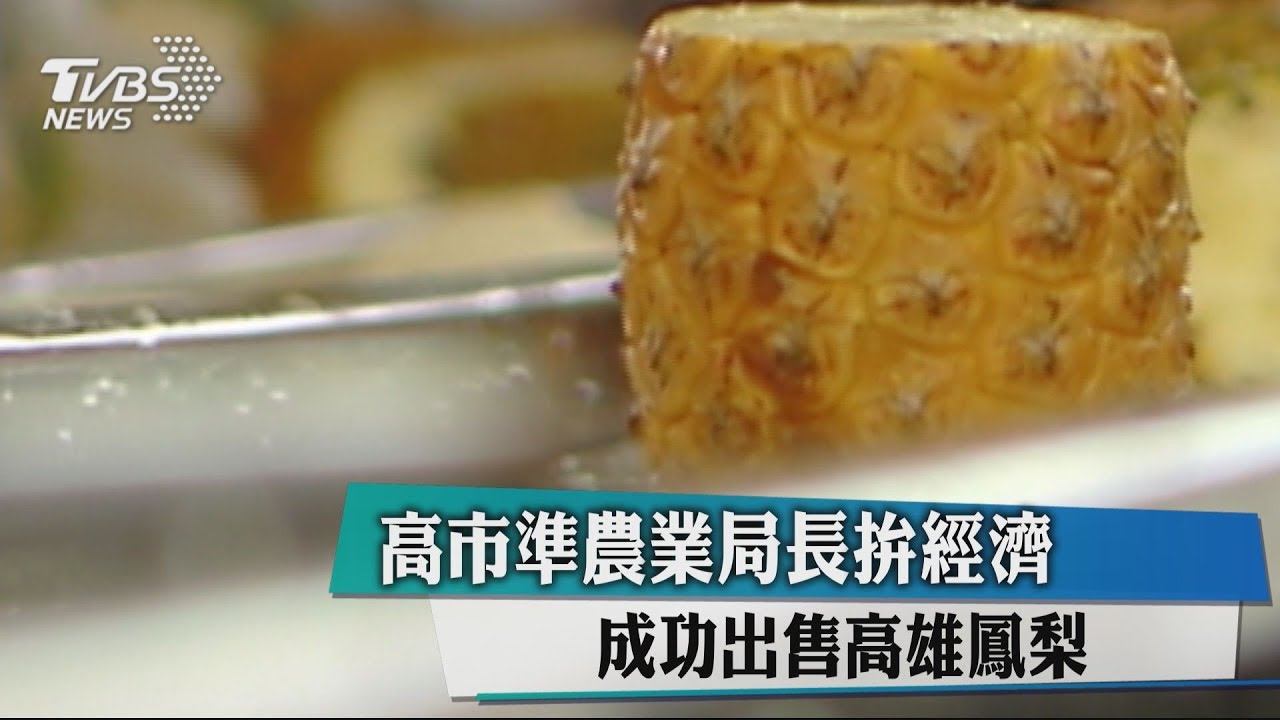高市準農業局長拚經濟 成功出售高雄鳳梨
