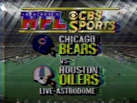 NFL on CBS - 1986 Bears vs Oilers - Week 6 Intro