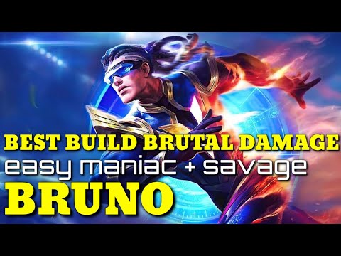 #BRUNO #SAVAGE #PROPLAYER SAVAGE!!!BRUNO BUILD BRUTAL DAMAGE!!!-MOBILE LEGENDS